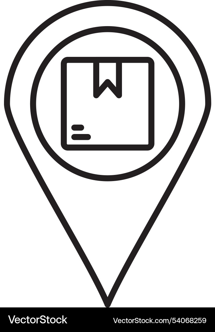 Tracking line icon design Vector Image