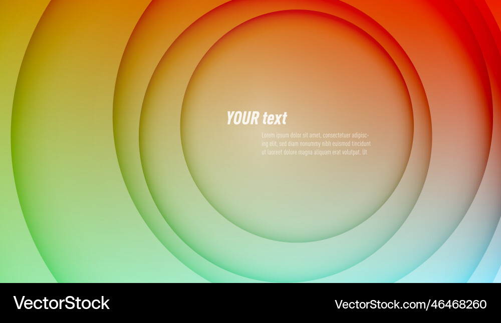 3d gradient round layers with shadows background 3d gradient round layers with shadows background vector image