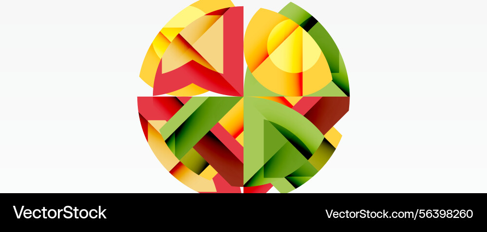 Abstract geometric design colorful shapes form Abstract geometric design colorful shapes form Vector Image