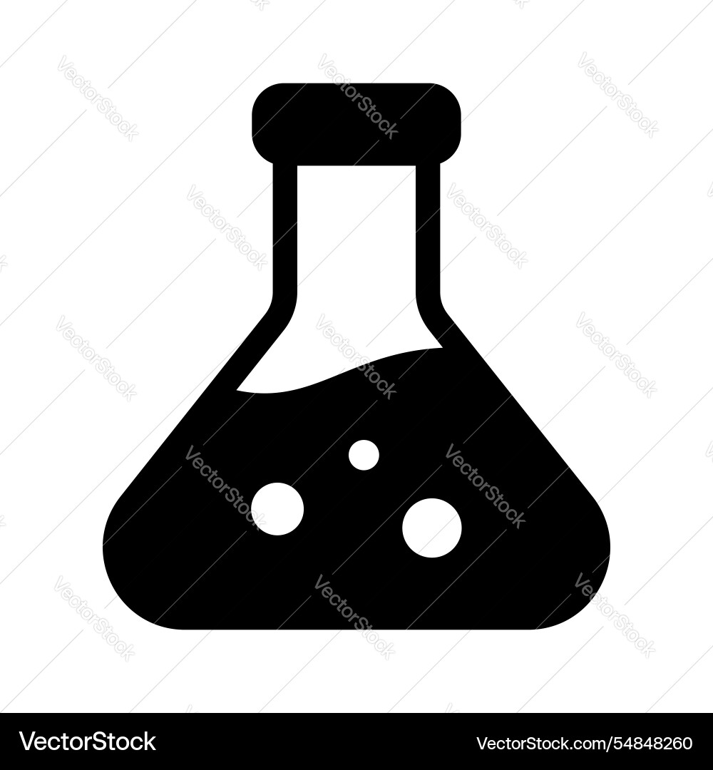 Lab flask vector image