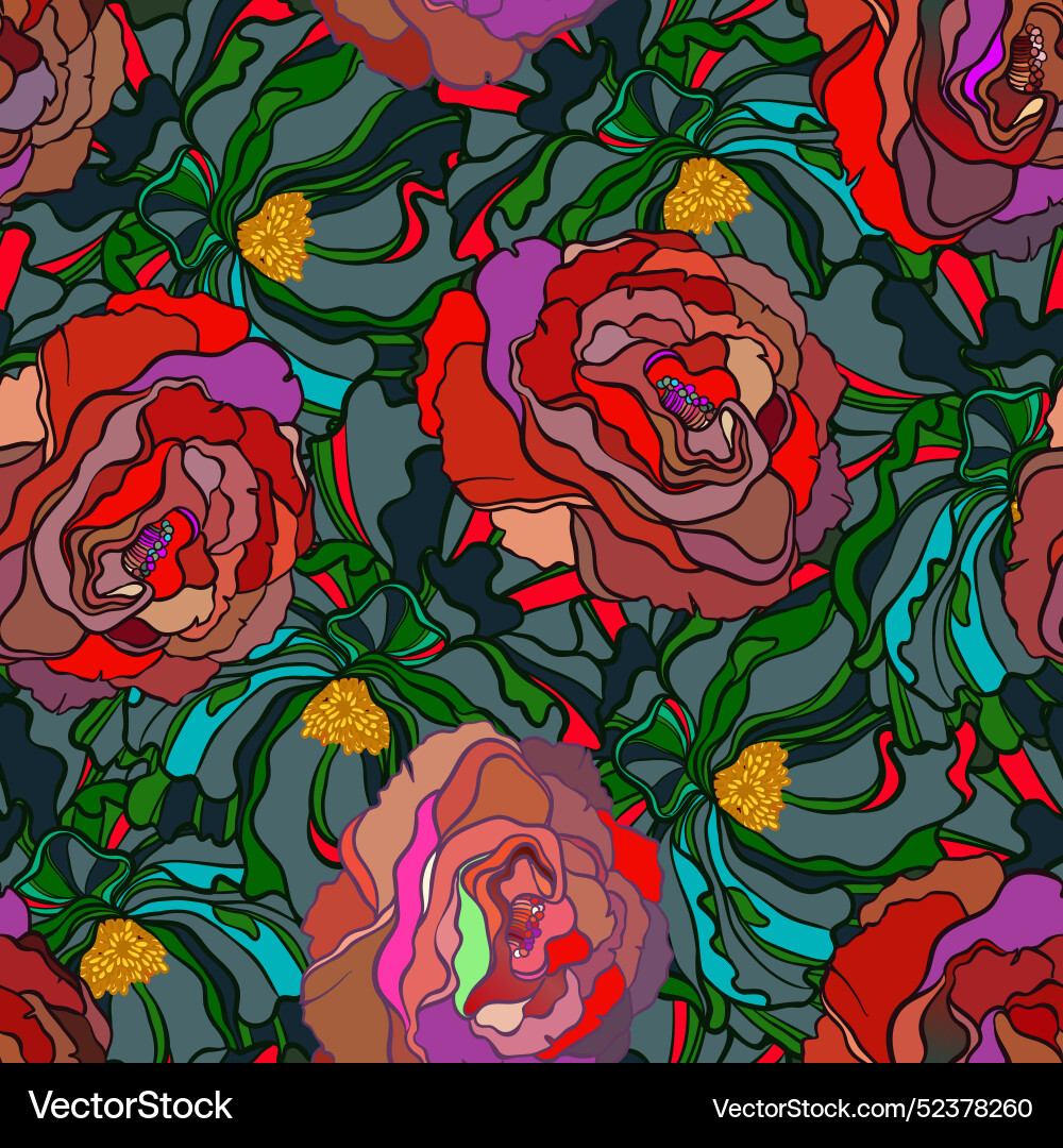 Seamless pattern with outline abstract Seamless pattern with outline abstract vector image
