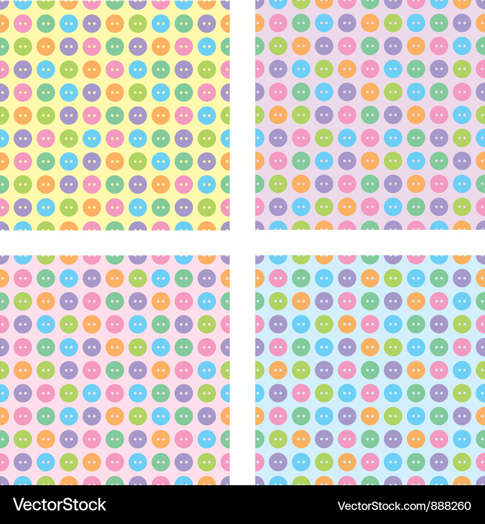 Set of seamless patterns vector image