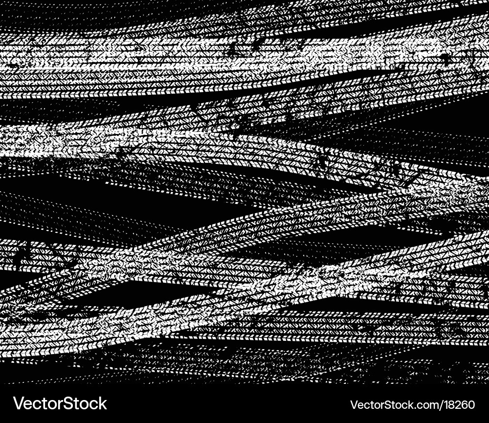 Tire Tracks Pattern vector image