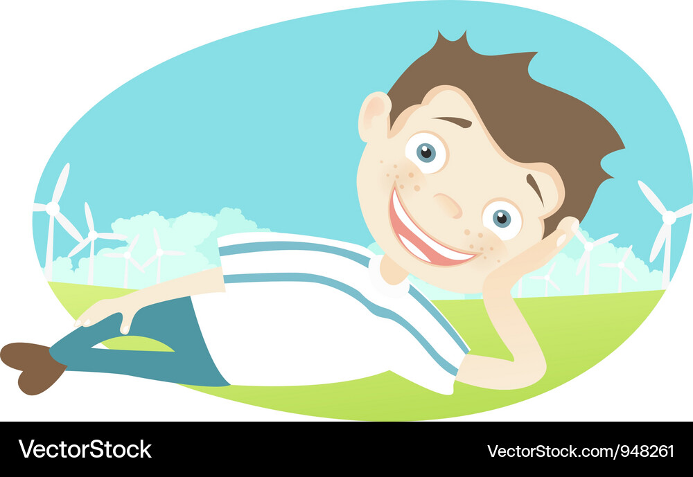 Cute teenager Vector Image