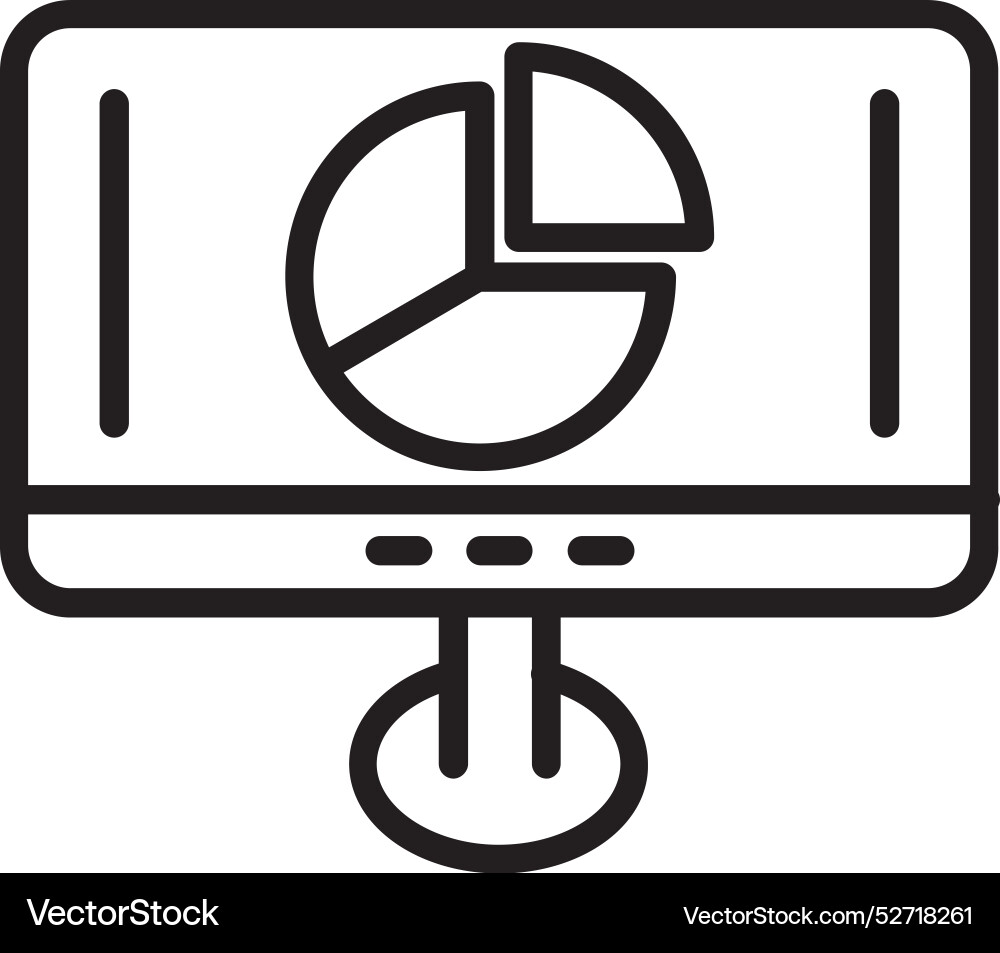 Graph line icon design vector image