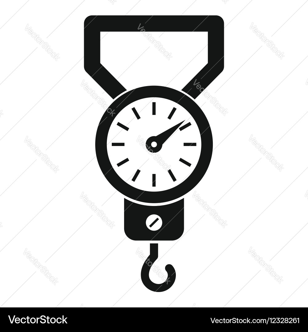 Spring scale icon simple style vector image