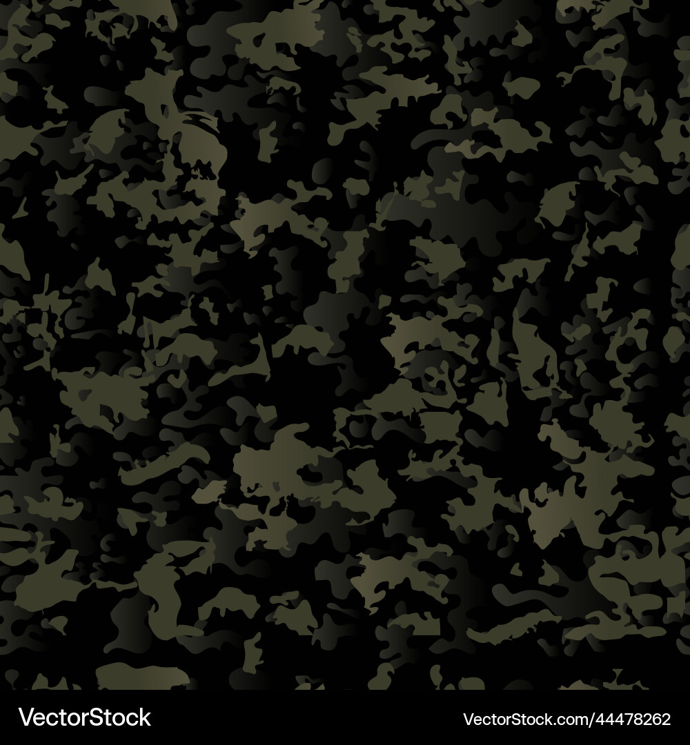 Army camouflage wrap seamless dark pattern Vector Image