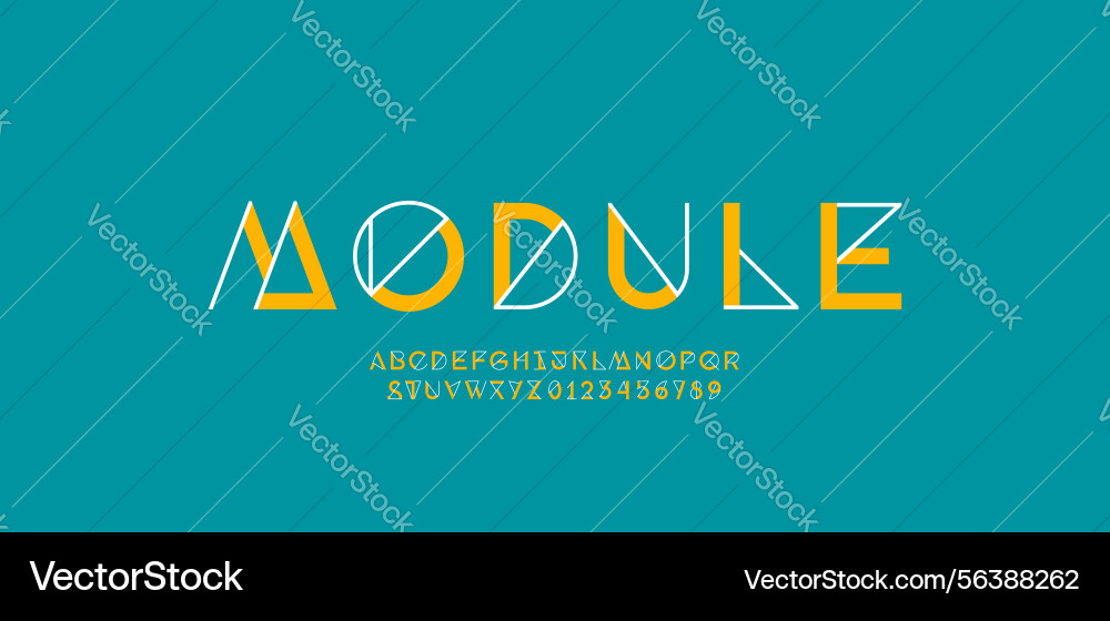 Font alphabet letters from a to z and numbers Font alphabet letters from a to z and numbers vector image