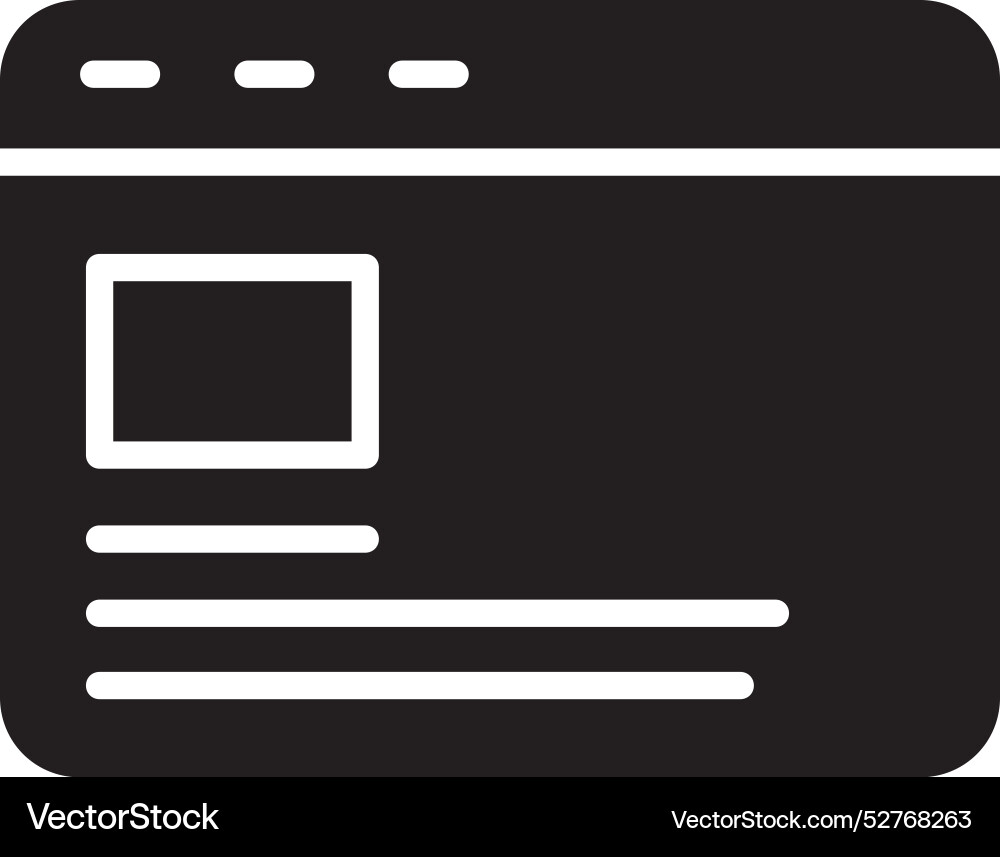 Browser icon design Vector Image