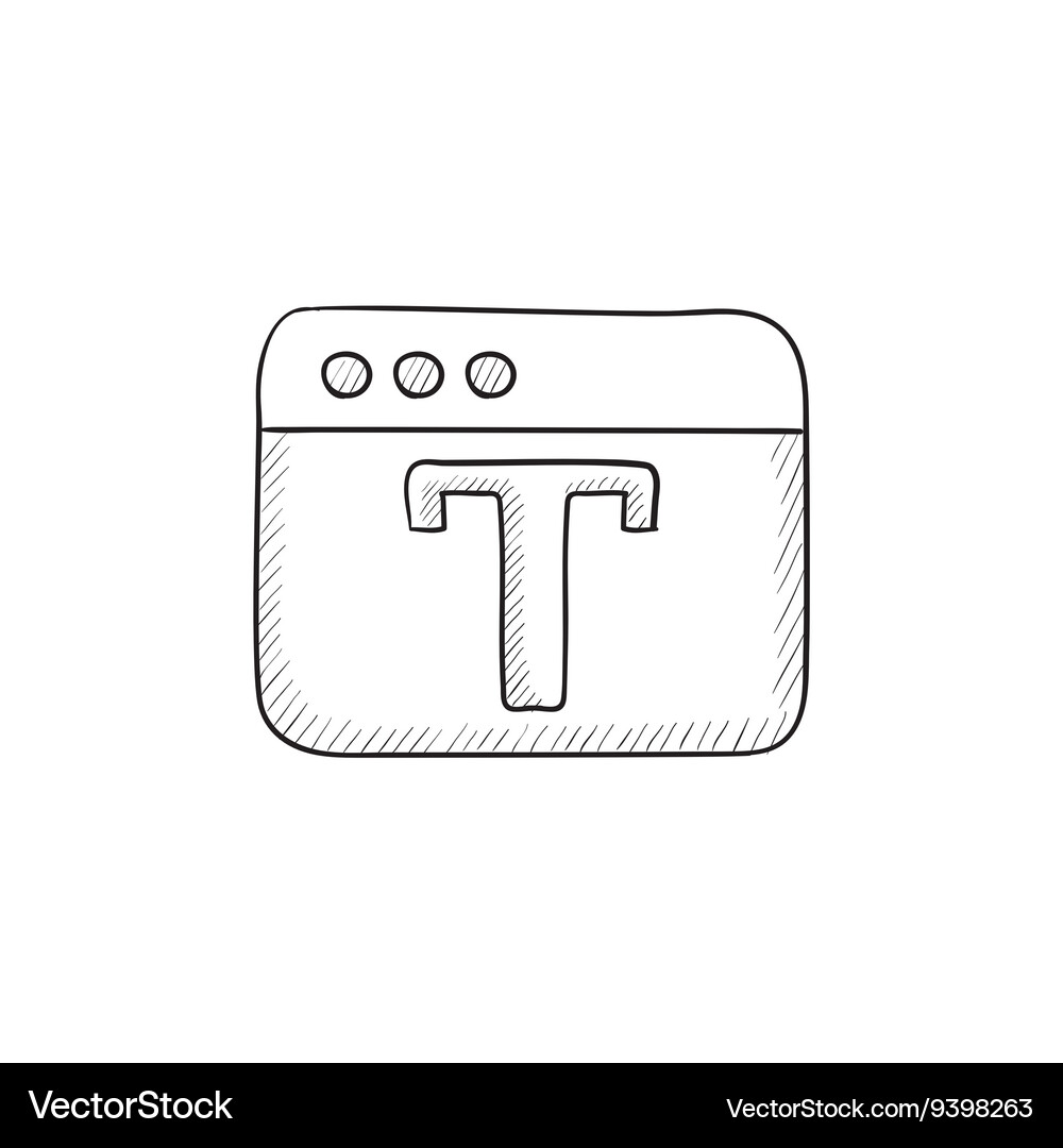 Design editor tool sketch icon Vector Image