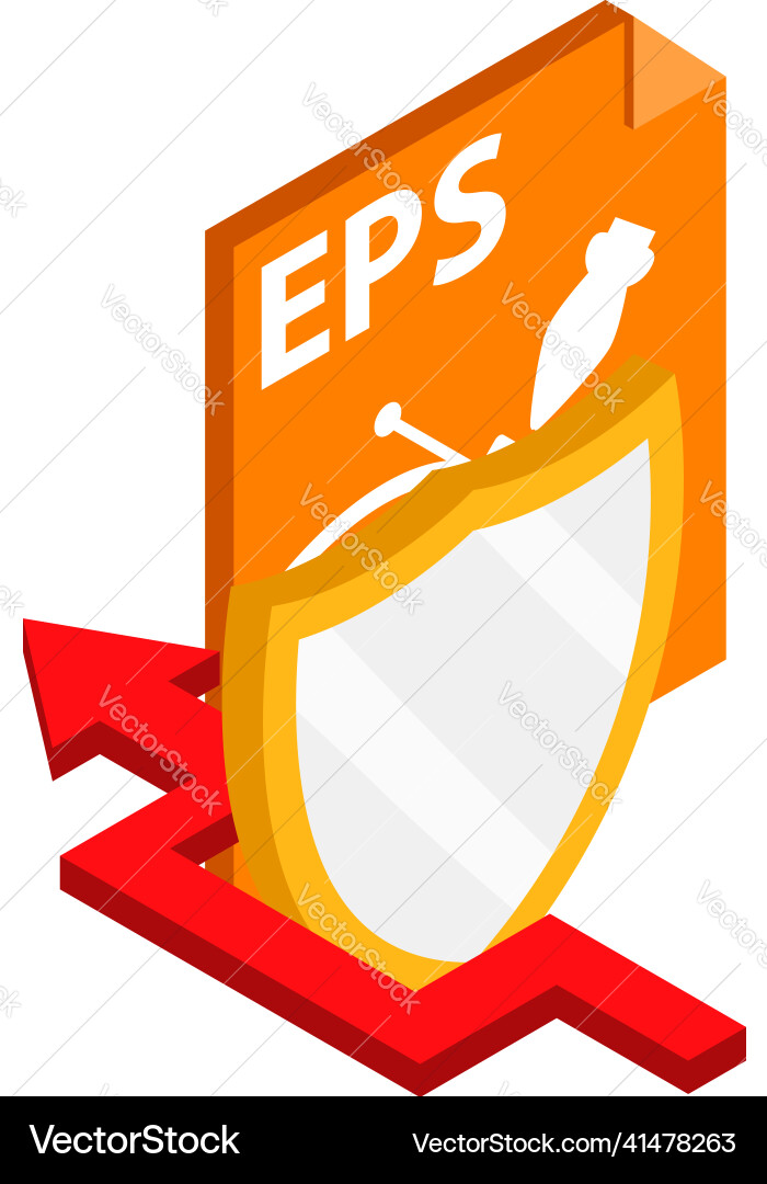 Hacking concept icon isometric arrow Hacking concept icon isometric arrow Vector Image