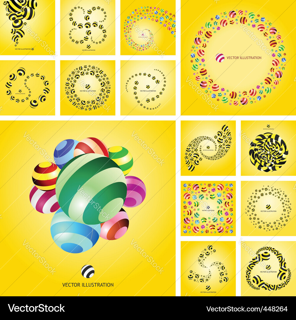 Abstract Circle Pattern Background Vector Image