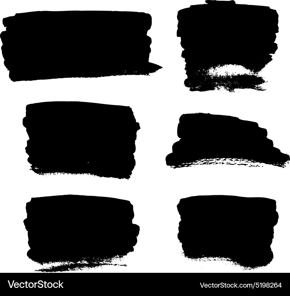 Black brush strokes Royalty Free Vector Image - VectorStock