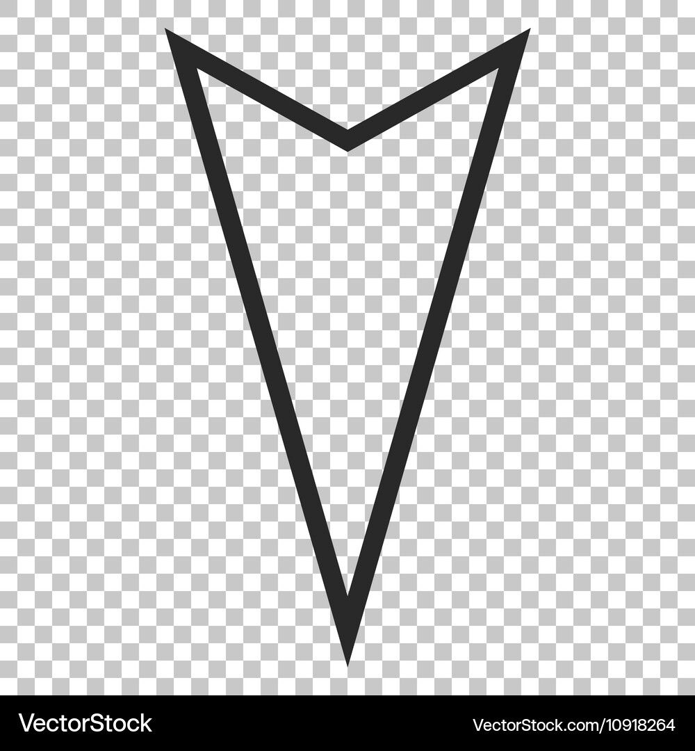 Pointer down icon Vector Image