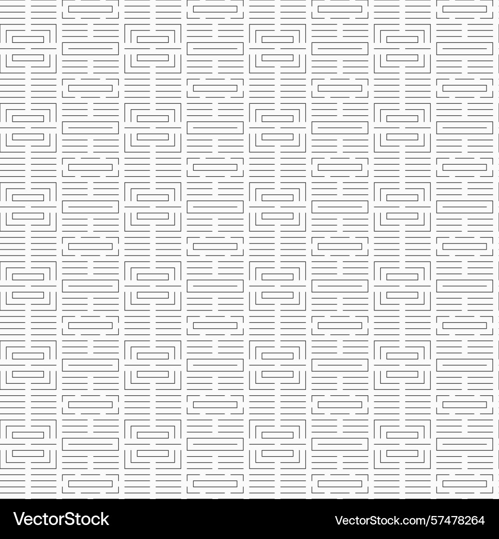 Seamless simple outline geometric pattern Vector Image