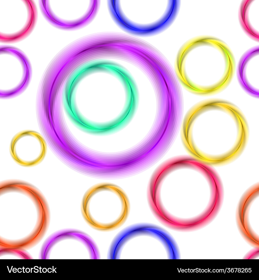 Abstract colorful circles seamless pattern vector image