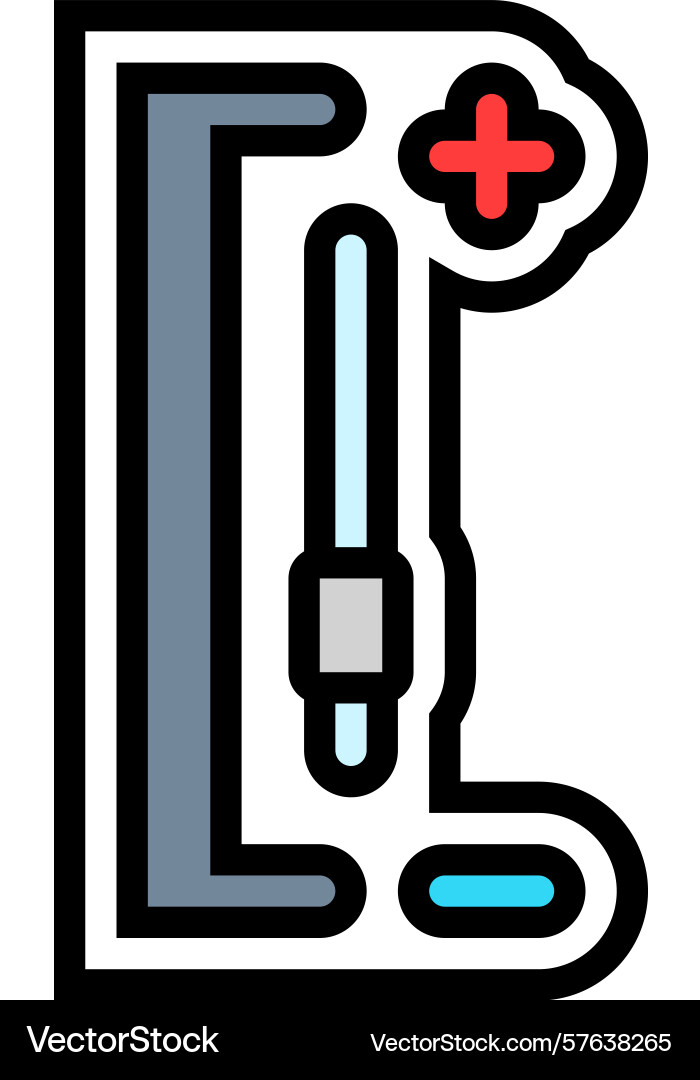 Adjustable height color icon Adjustable height color icon vector image
