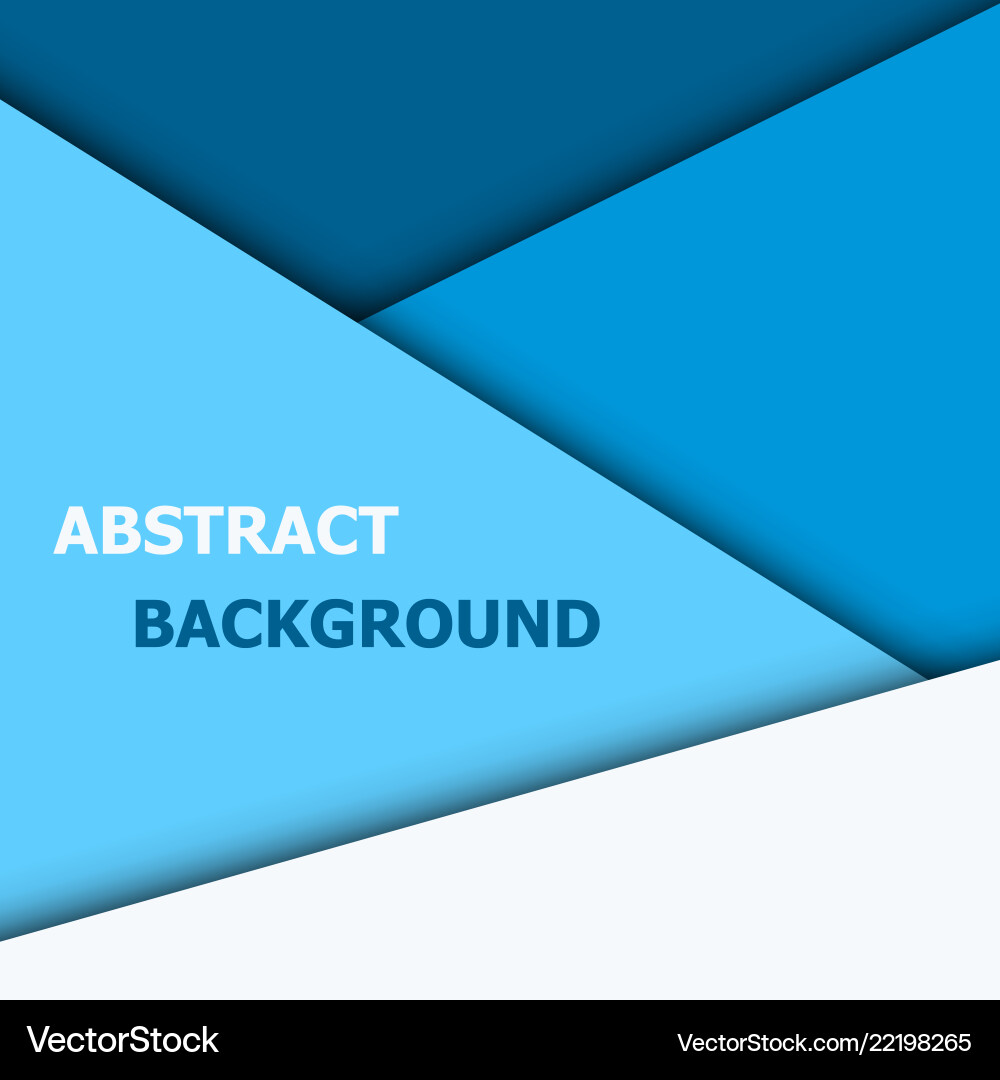 Blue overlap layer for text and background design vector image