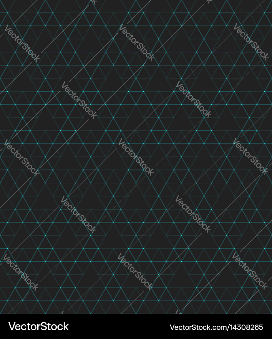 Dark Geometric Triangle Pattern vector image