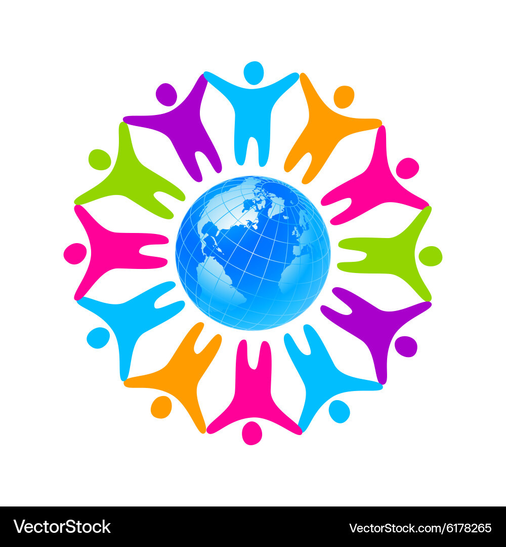 Global Unity Collaboration vector image