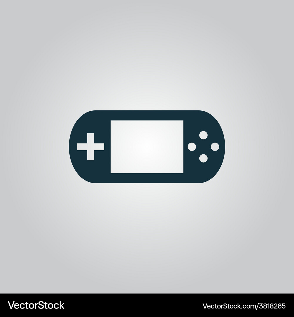 Handheld Game Controller Icon Vector Image