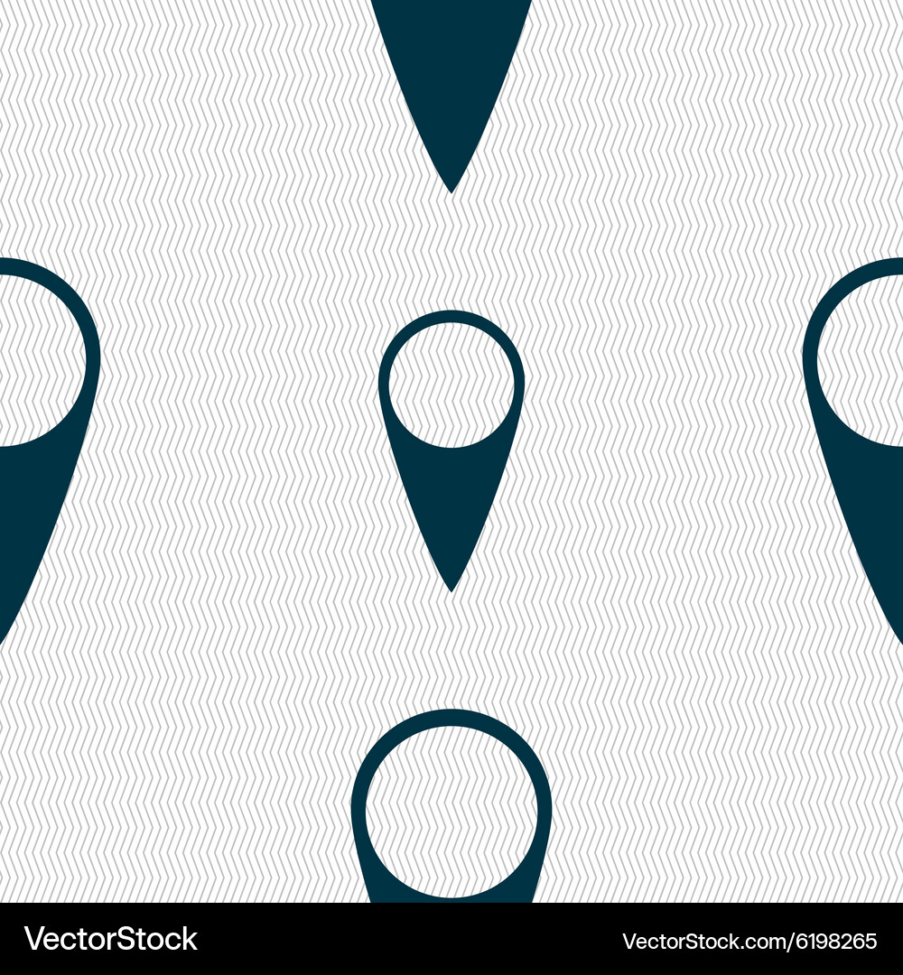 Map pointer icon gps location symbol seamless Vector Image