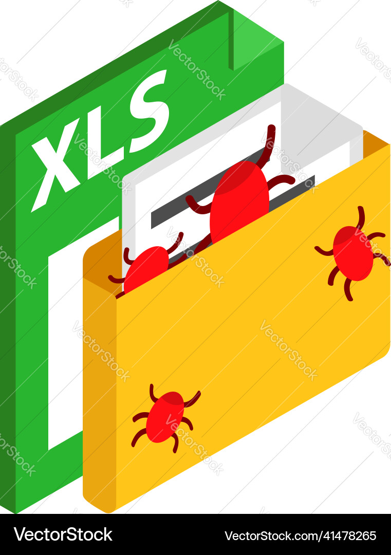 Web hacking icon isometric bug attack Web hacking icon isometric bug attack vector image