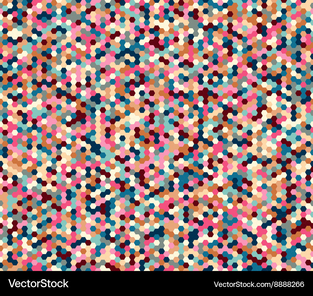 Abstract geometric hexagonal colorful Vector Image
