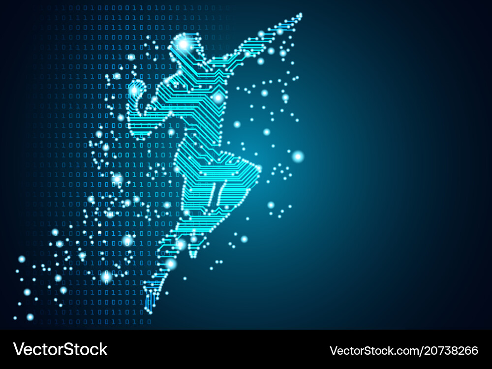 Big data and artificial intelligence concept Big data and artificial intelligence concept vector image