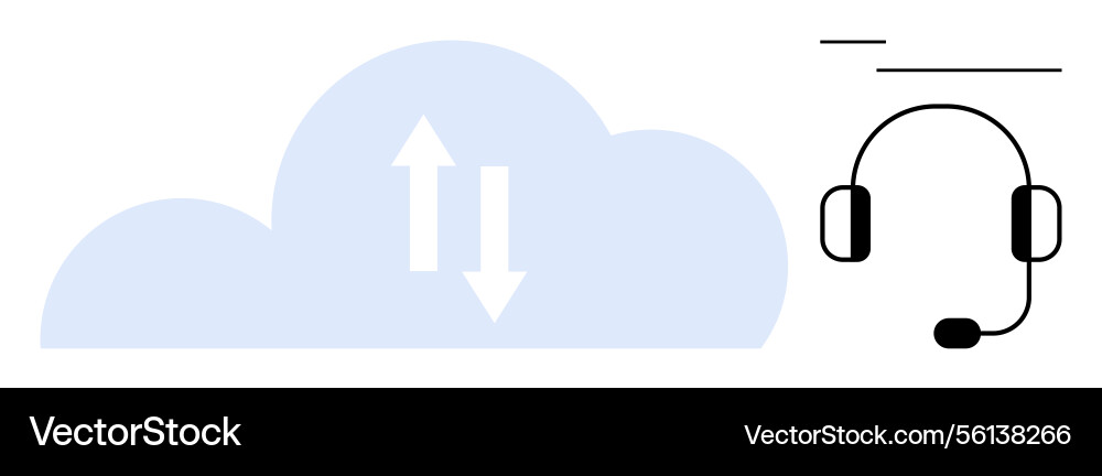 Cloud computing and communication concept Cloud computing and communication concept vector image