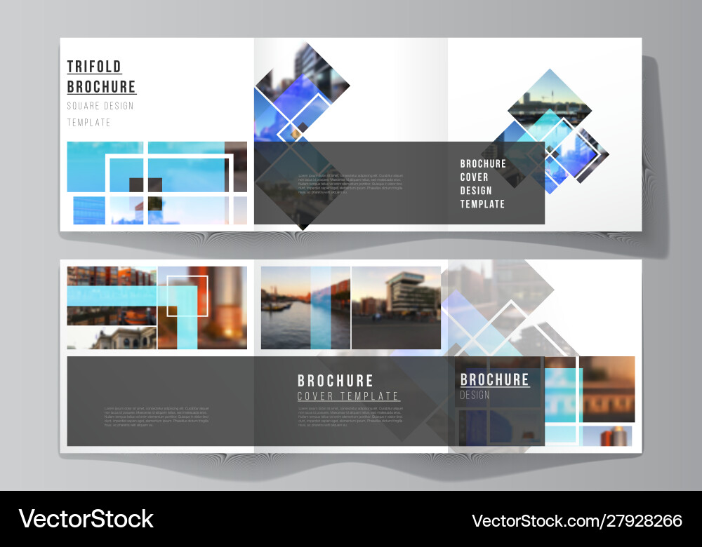 Minimal editable layout square vector image