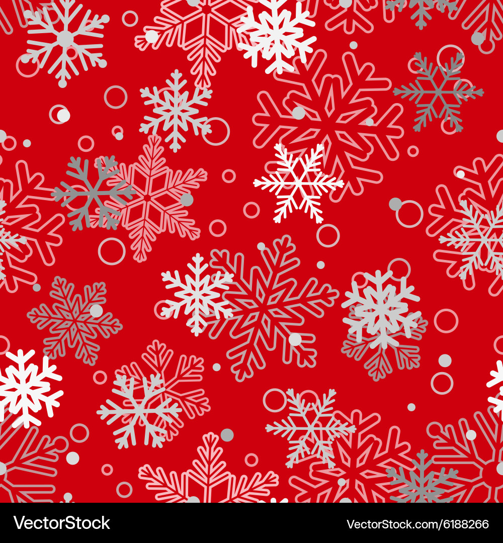Winter Snowflake Pattern vector image