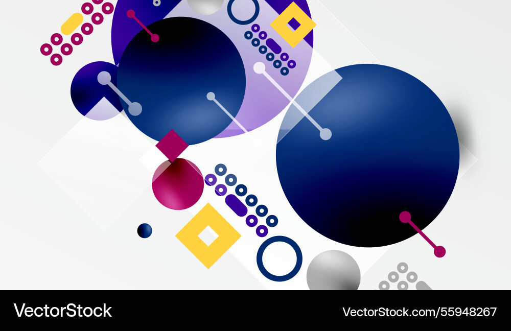 Circles and elements geometric abstract background Circles and elements geometric abstract background vector image