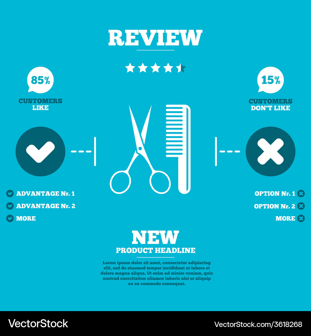 Comb hair with scissors sign icon barber symbol Vector Image