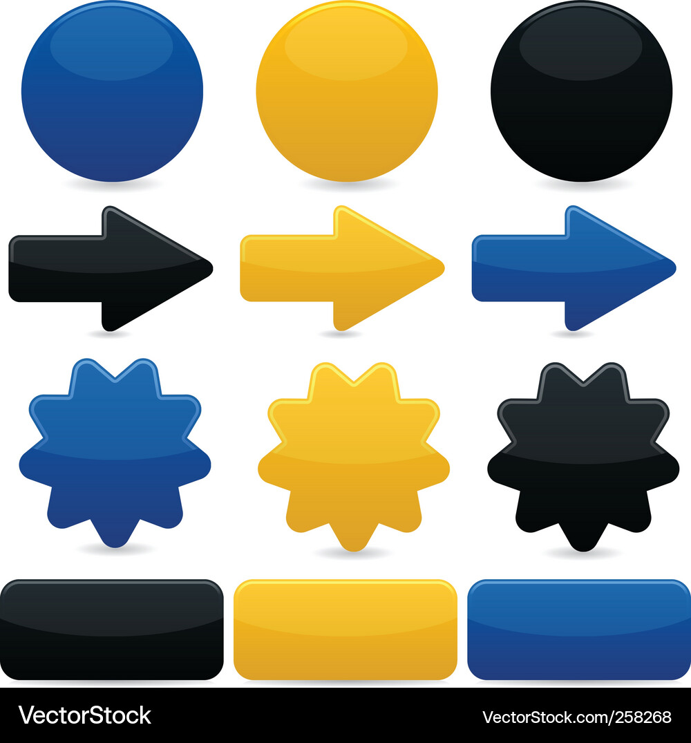 Navigation Arrows Buttons Vector Image