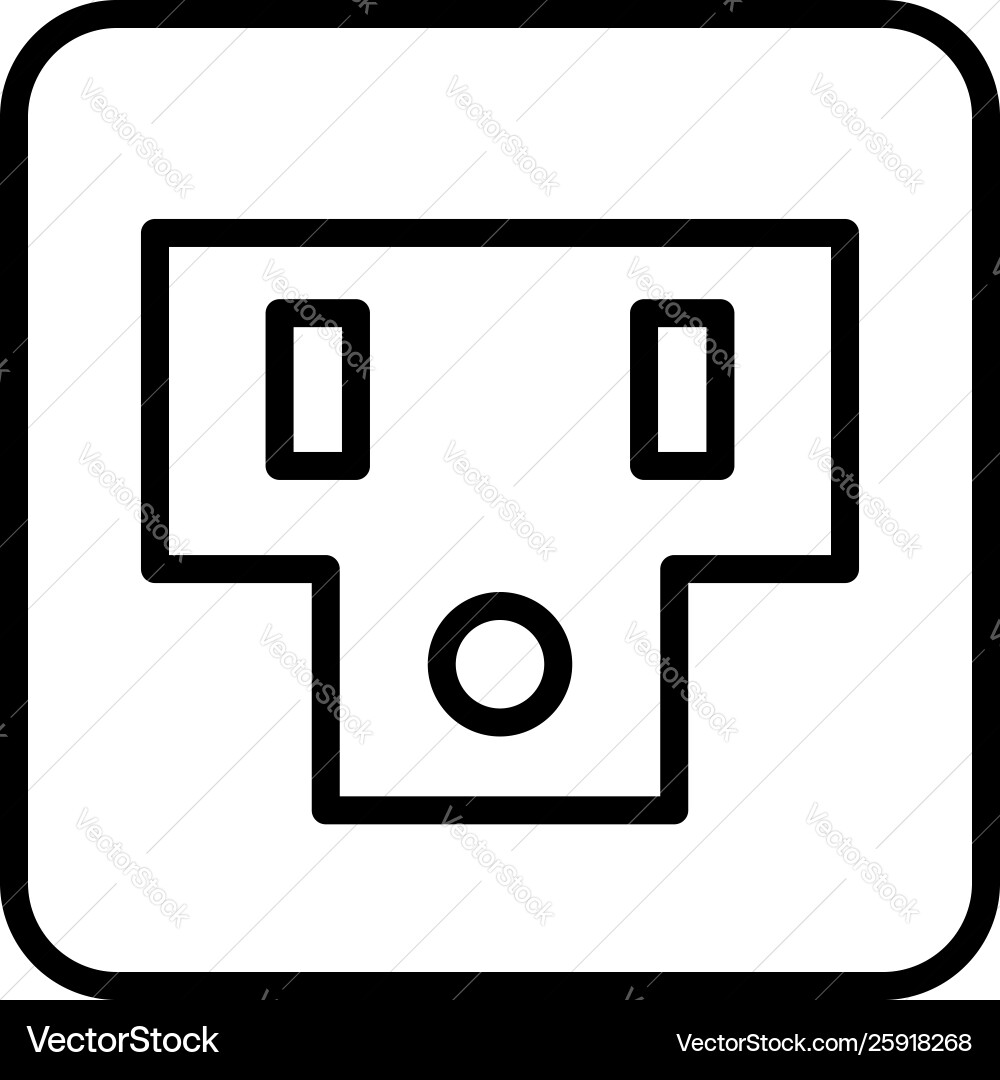 Usa Sockel Symbol Umriss Stil Usa Sockel Symbol Umriss Stil vektorbild