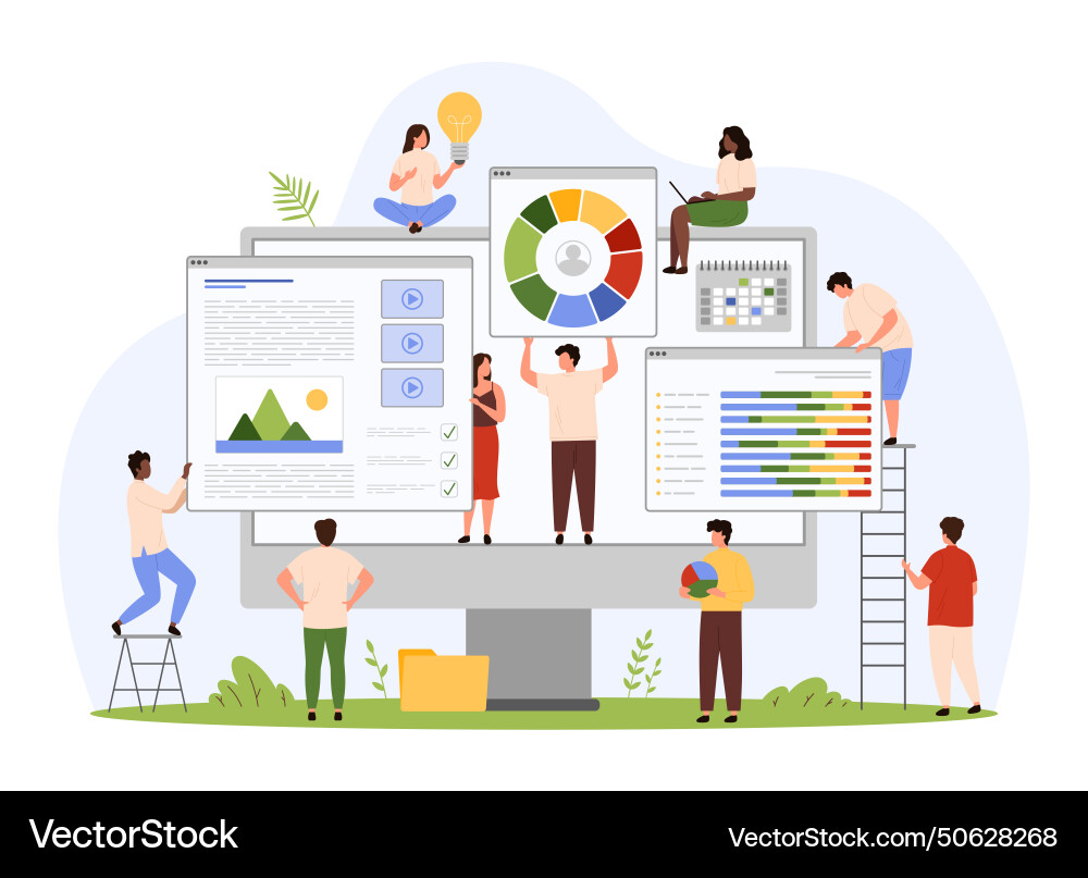 Web project creation website construction tiny Web project creation website construction tiny vector image