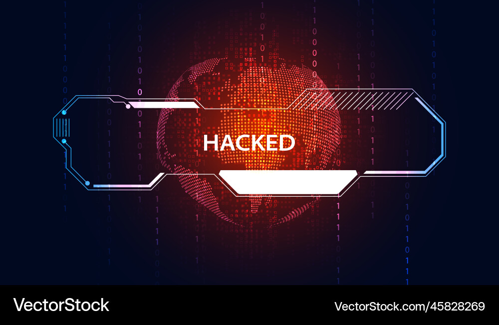 Abstract world signal or are warned that it has Vector Image