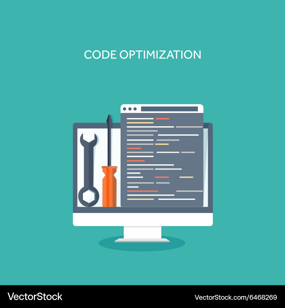 Flat computing background Vector Image
