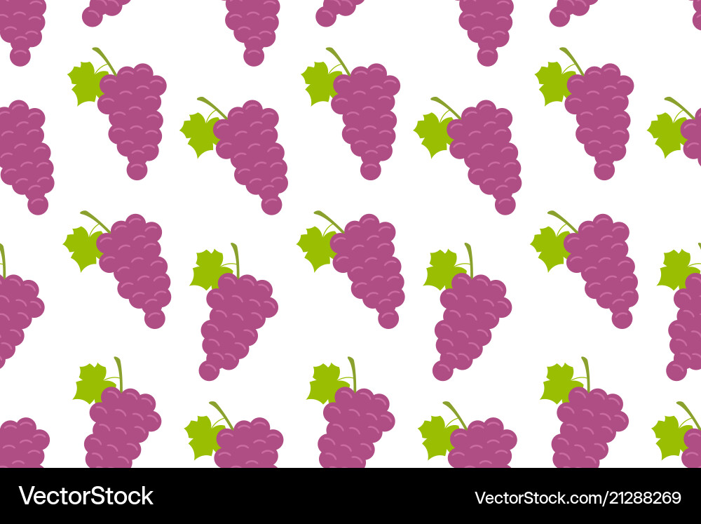 Seamless pattern with grapes Vector Image