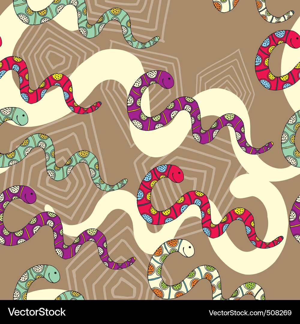 Snakes pattern Vector Image