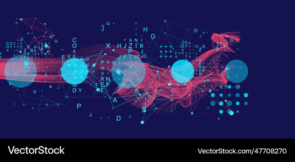Abstract flowing wave lines design element Vector Image