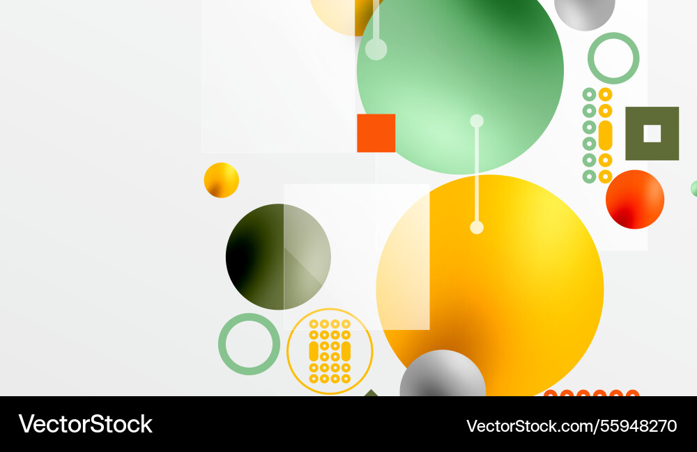 Circles and elements geometric abstract background Circles and elements geometric abstract background vector image