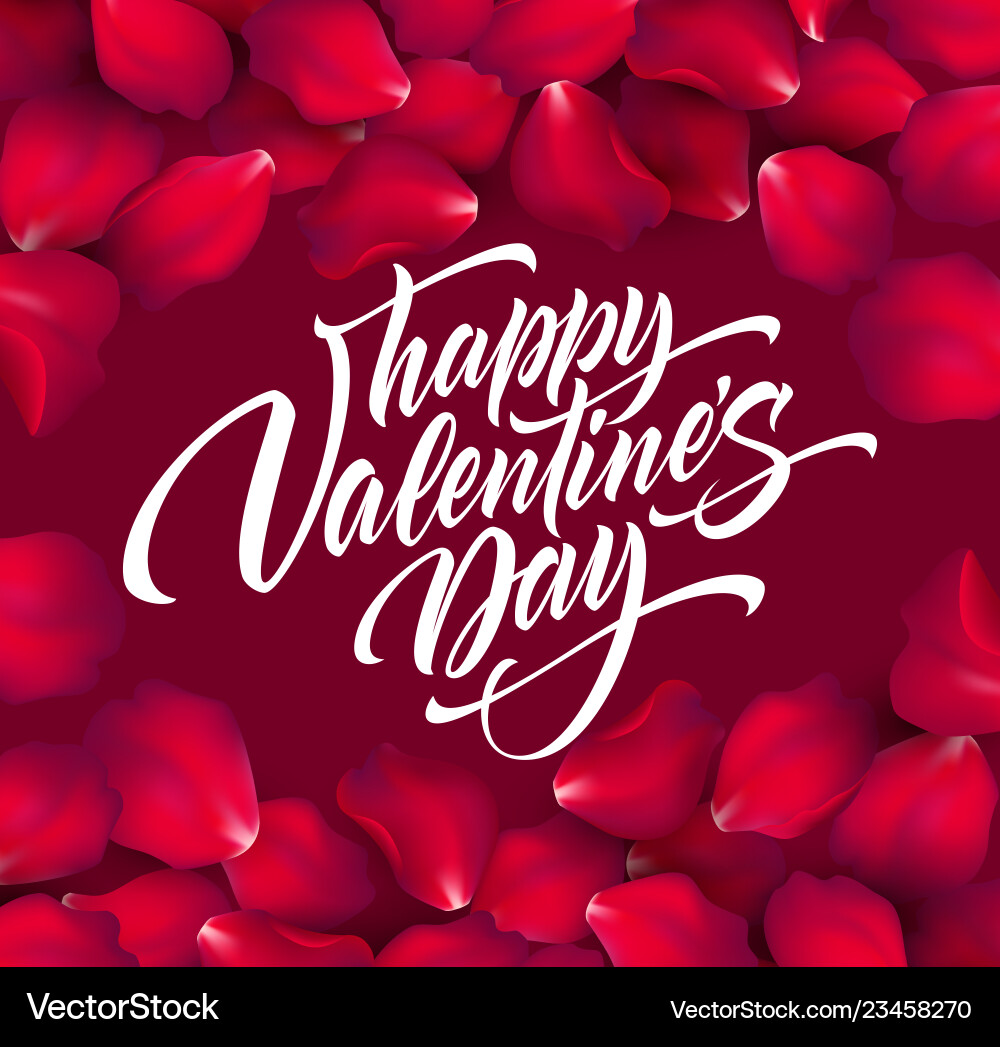 Frohe Valentinstag Handschrift modern Frohe Valentinstag Handschrift modern vektorbild