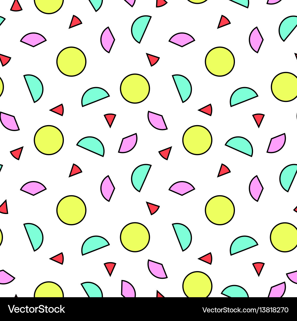 Memphis Style Pattern vector image
