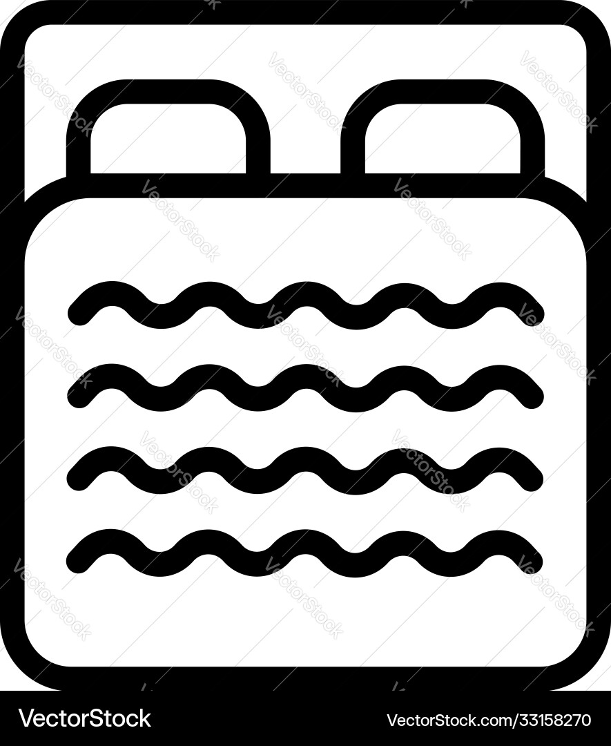 Schlafzimmer Icon Umriss Stil Schlafzimmer Icon Umriss Stil vektorbild