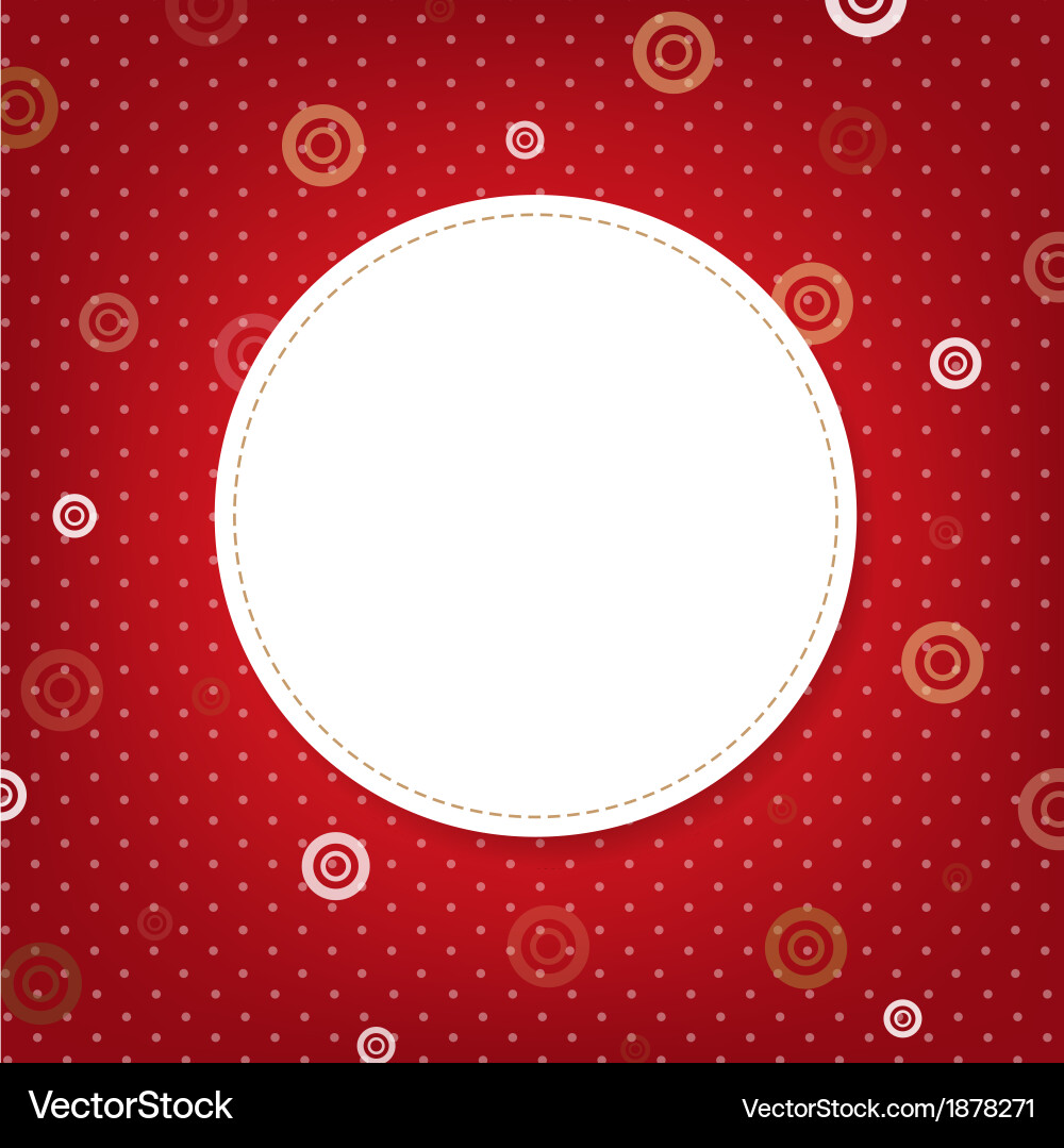 Abstract Red Background with Speech Bubbles vector image