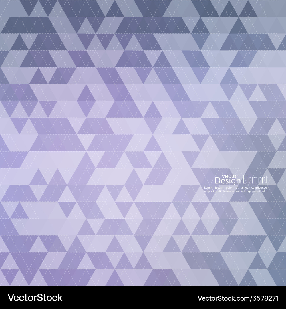 Creative abstract triangle pattern vector image