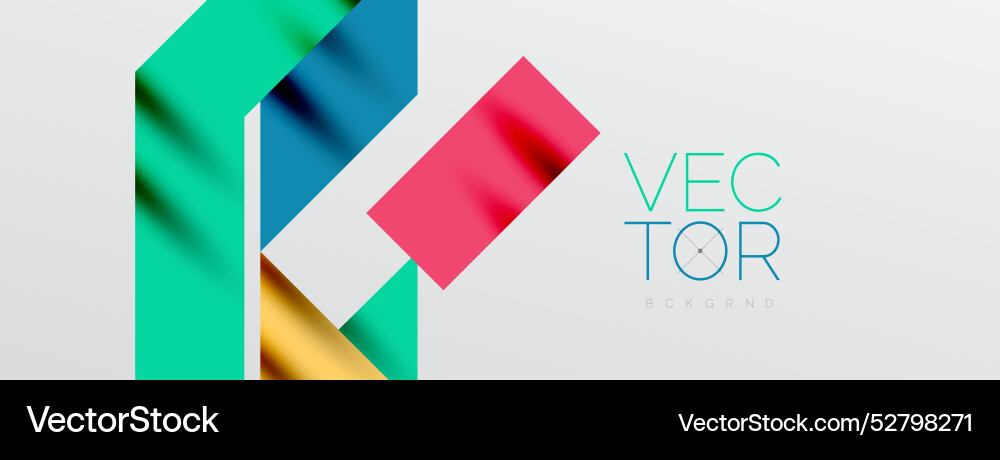 Minimal composition abstract lines and triangles Vector Image