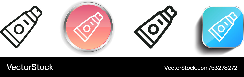 Cream icon thin linear regular and button style Vector Image